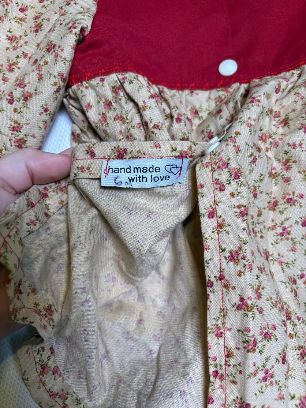 Handmade Floral Prairie Dress Estimated 18–24 Months / 2T